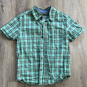 Carter's Green and Blue Plaid Button Down Shirt
